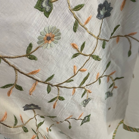 Cotton Kurta pant n embroidered cotton dupatta - Picture 5 of 7